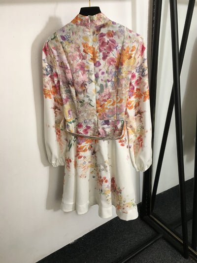 ZIMMERM* Colorful flower print long dress