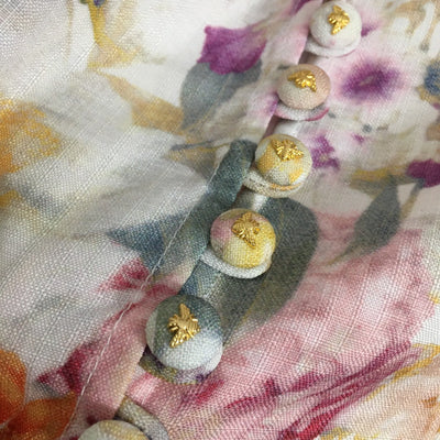 ZIMMERM* Colorful flower print long dress