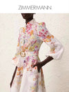 ZIMMERM* Colorful flower print long dress