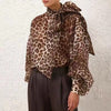 ZIMMERM* Pussy-bow print shirt
