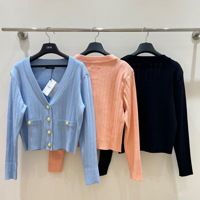 Balma* V-neck knit cardigan