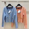 Balma* V-neck knit cardigan