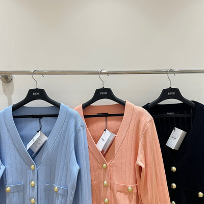 Balma* V-neck knit cardigan