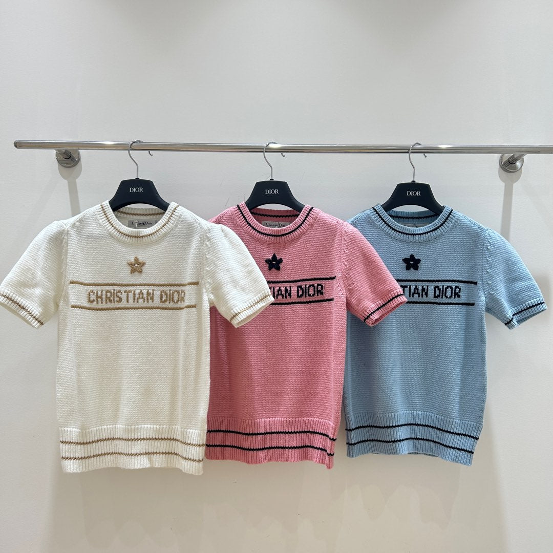 Five-pointed star embroidered sweater