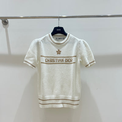 Five-pointed star embroidered sweater