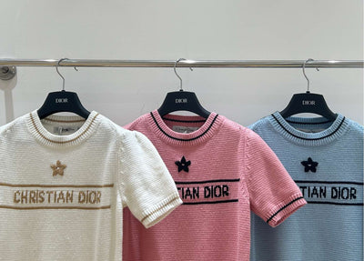 Five-pointed star embroidered sweater