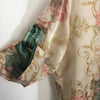 ZIM* Flower Print Short Sleeve Shirt + Drawstring High Waist Wide Leg Pants