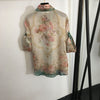 ZIM* Flower Print Short Sleeve Shirt + Drawstring High Waist Wide Leg Pants