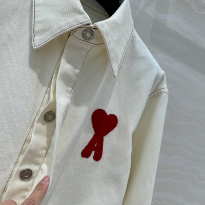 AMI* Washed Denim Shirt