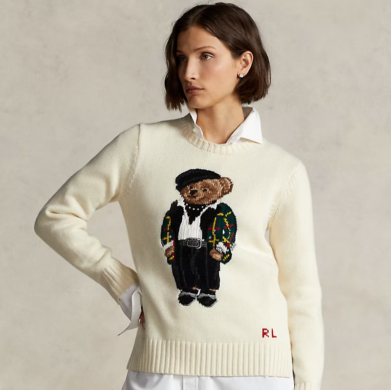 Ralph Lauren* Bear jacquard sweater