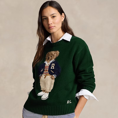 Ralph Lauren* Bear jacquard sweater