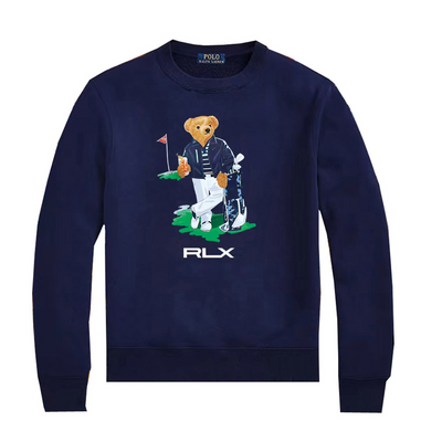 Ralph Laur* Bear Crewneck Sweatshirt(Velvet)