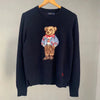 Ralph Laur* bear embroidered sweater