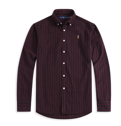 Ralph Laur* Brushed Fleece Striped Shirt