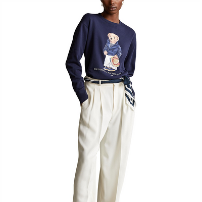 Ralph Lauren* Bear Crewneck Sweatshirt (Velvet)