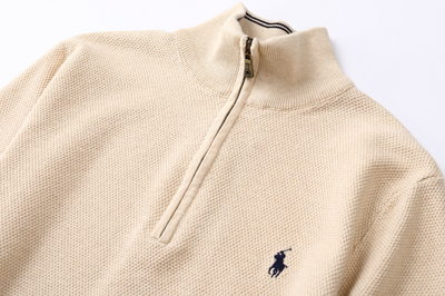 Ralph Laur* Quarter Zip Wool Sweater