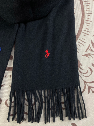 Ralph Laur* embroidered fringe scarf