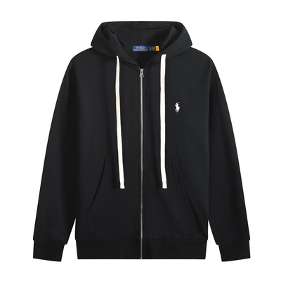 Ralph Laur* cotton zip-up hooded sweatshirt cardigan