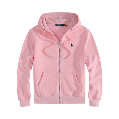 Ralph Laur* Cotton Zip-Up Hooded Cardigan (Plush)