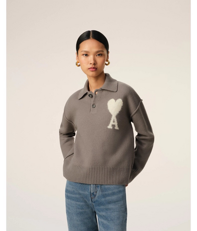 AM* Jacquard POLO Sweater