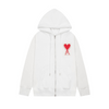 AM* cotton zip-up hoodie