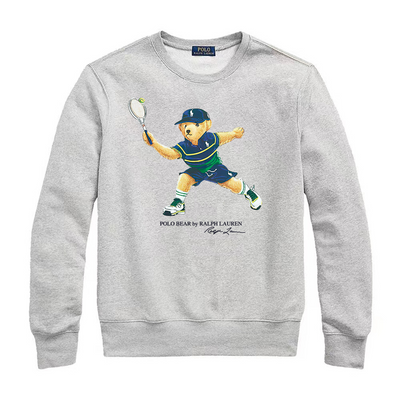 Ralph Laur* Bear Crewneck Sweatshirt