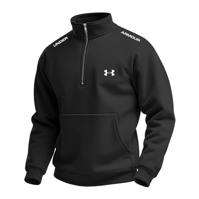 Men's Waffle Turtleneck Half Zip Hoodie