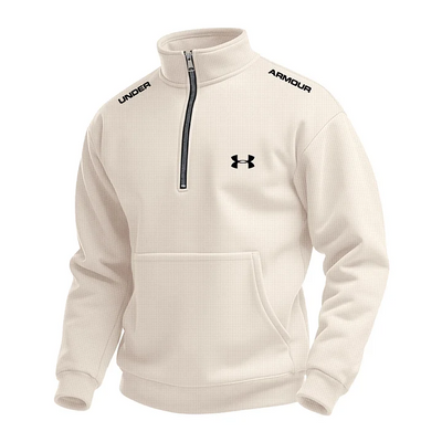 Men's Waffle Turtleneck Half Zip Hoodie