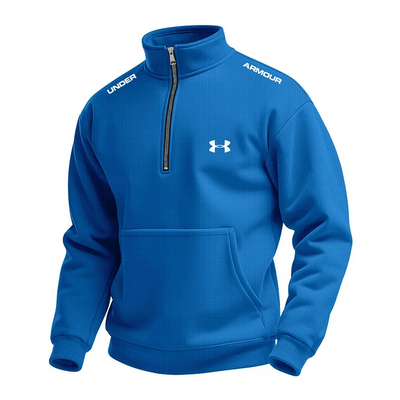Men's Waffle Turtleneck Half Zip Hoodie