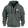 2025 Men's Zipper And Multi Pocket Sport Corduroy Sweatshirt