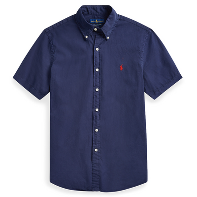 polo cotton Oxford short sleeve shirt