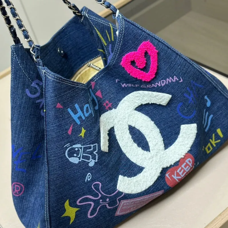 C new denim tote bag