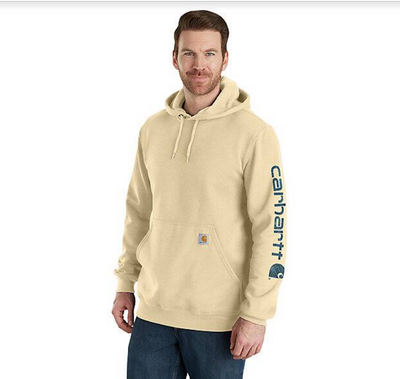 Carhartt* cotton logo sleeve graphic hoodie