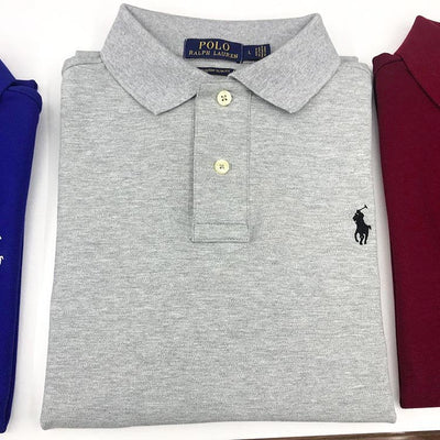 Ralph Laure* Cotton Lapel Short Sleeve POLO Shirt