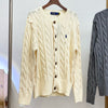 Ralph Laure* cable-knit wool and cashmere cardigan（12 colors）