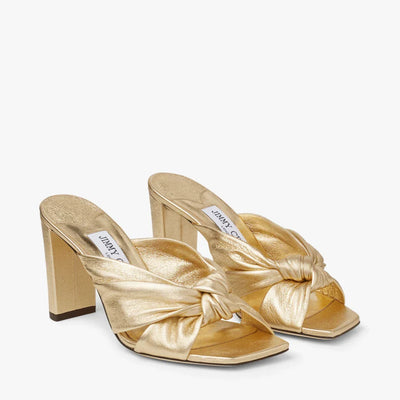 JC** 1: 1 VIP  Biscuit Nappa Leather Mules