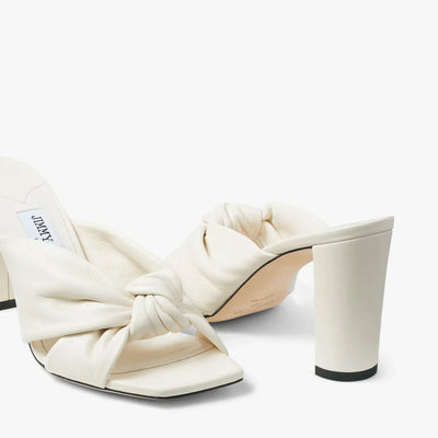 JC** 1: 1 VIP  Biscuit Nappa Leather Mules