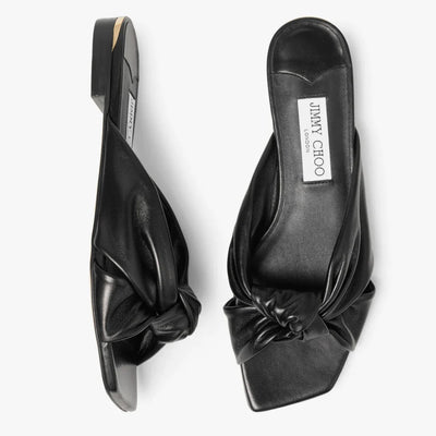 JC**  1: 1 VIP latte nappa leather flat sandals