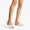 JC**  1: 1 VIP latte nappa leather flat sandals