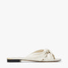 JC**  1: 1 VIP latte nappa leather flat sandals