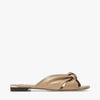 JC**  1: 1 VIP latte nappa leather flat sandals