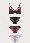 Amour Sheer Lace Unlined Bra Bundle
