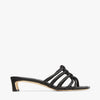 J**C* new silver metallic leather mules