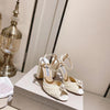 JIM* CHO* one-line buckle fish mouth sandals 1:1 VIP