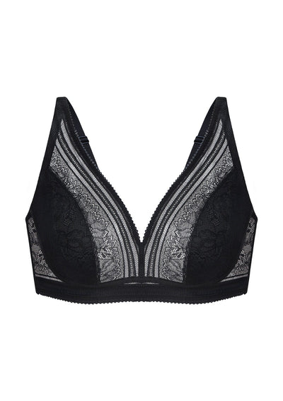 Peony Deep V Lace Wireless Unlined Bralette