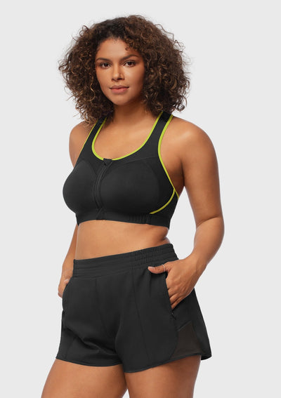 Speed Race High Impact Adjustable Racerback Sports Bra