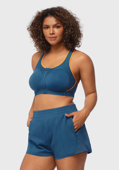 Speed Race High Impact Adjustable Racerback Sports Bra