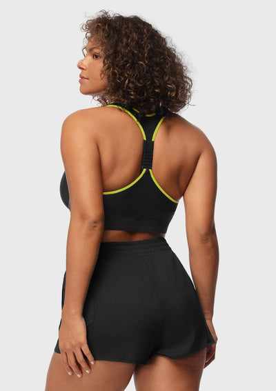 Speed Race High Impact Adjustable Racerback Sports Bra