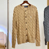 Ralph Laure* cable-knit wool and cashmere cardigan（12 colors）