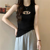 Ribbed-knit long-sleeve top